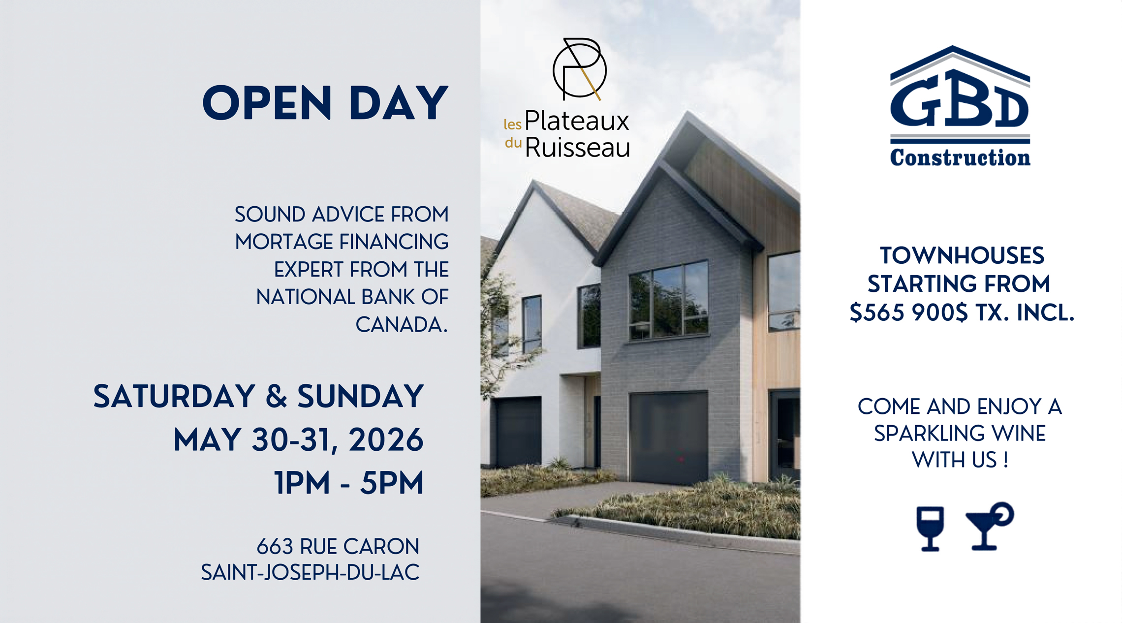 Plateaux du Ruisseau open house - GBD Construction