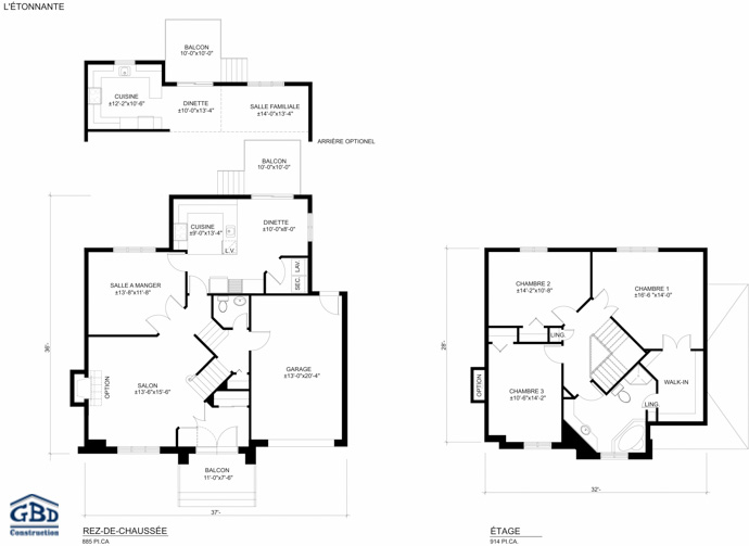 Plan du modèle