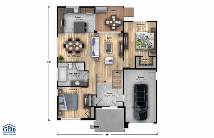 Plan du modèle