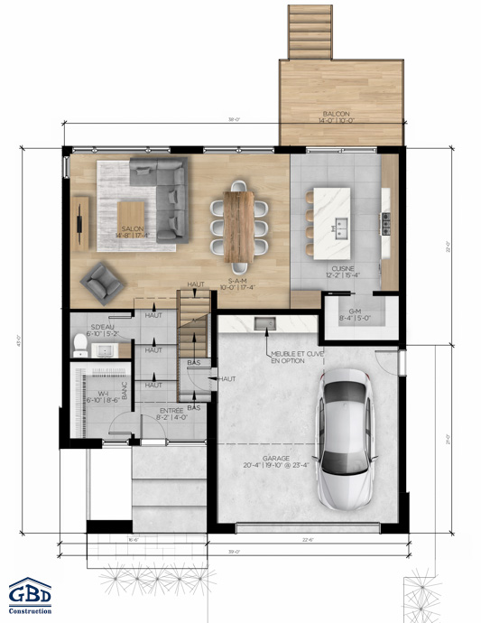 Plan du modèle