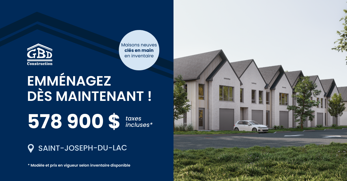 Emménagez dès maintenant