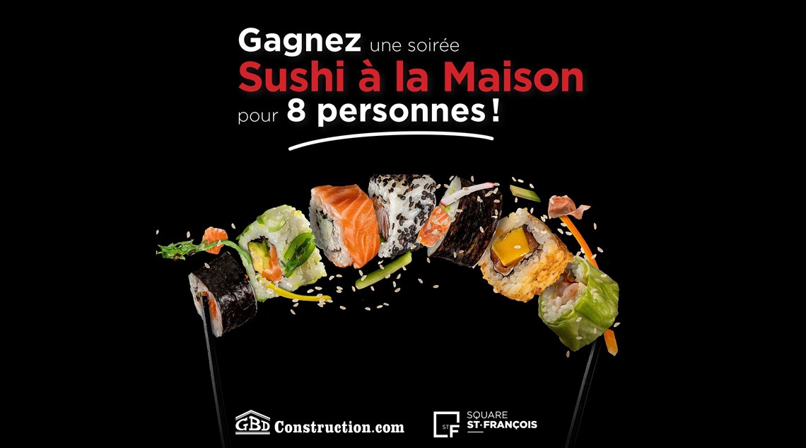 Concours « Sushi à la maison - Geneviève Everell » pour 8 personnes!